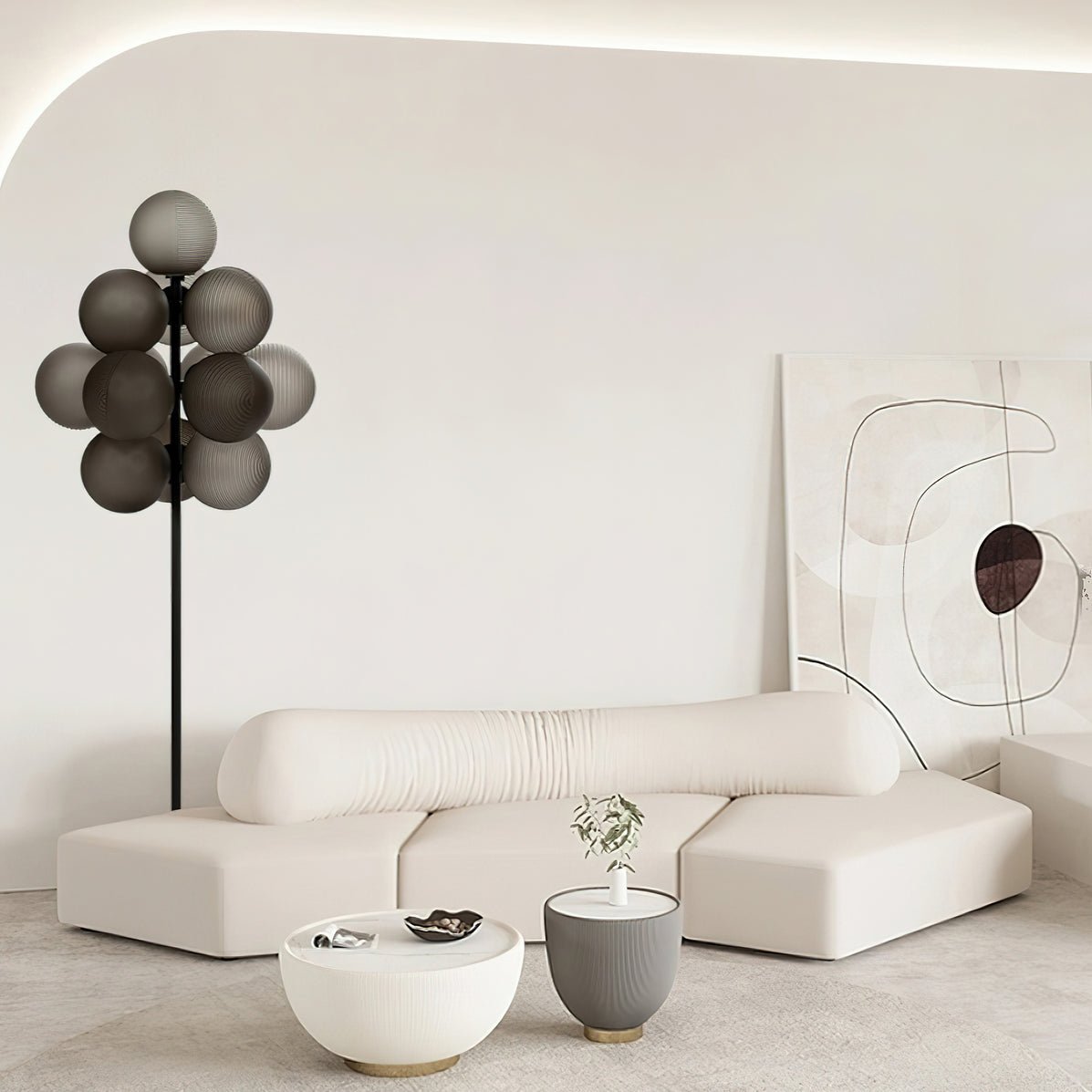 Nyrain Glass Artistic Floor Lamp