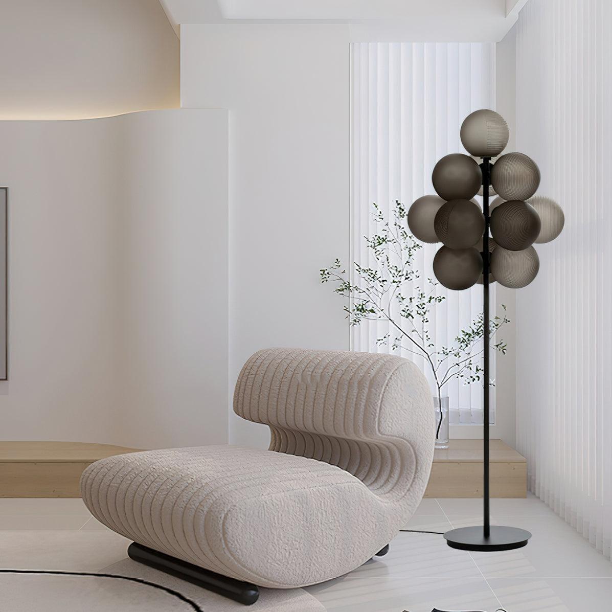 Nyrain Glass Artistic Floor Lamp