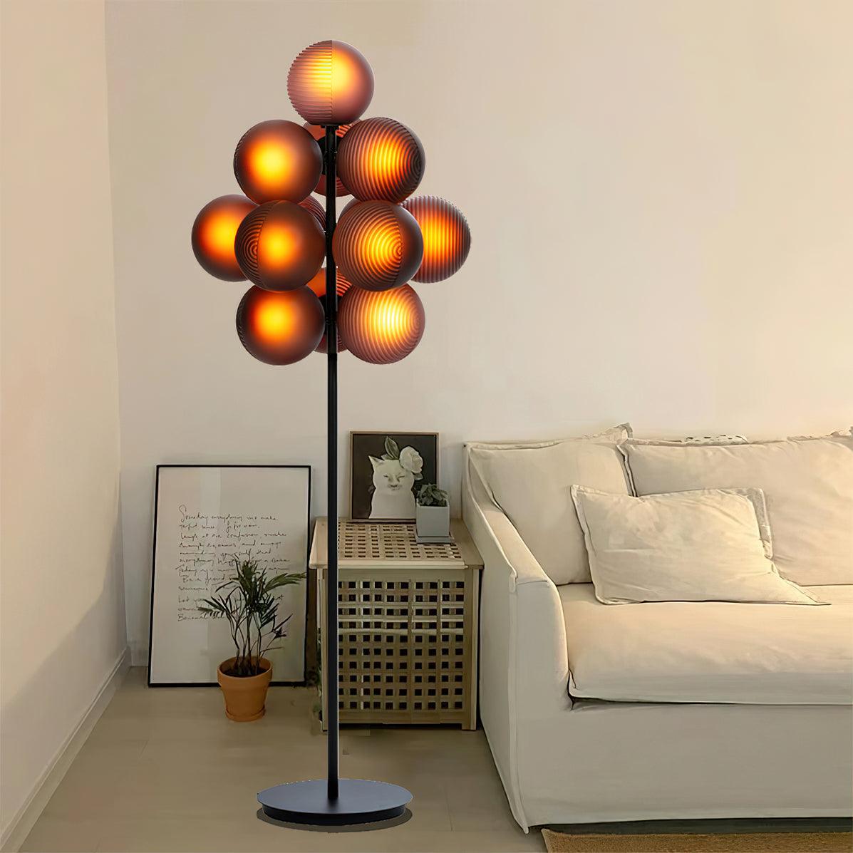 Nyrain Glass Artistic Floor Lamp