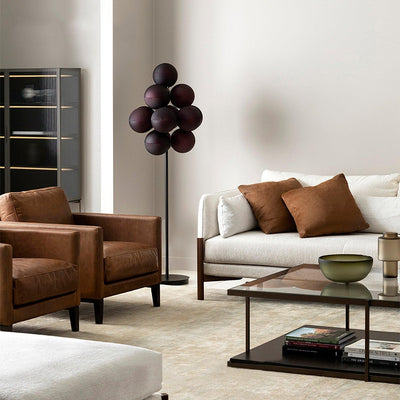 Nyrain Glass Artistic Floor Lamp