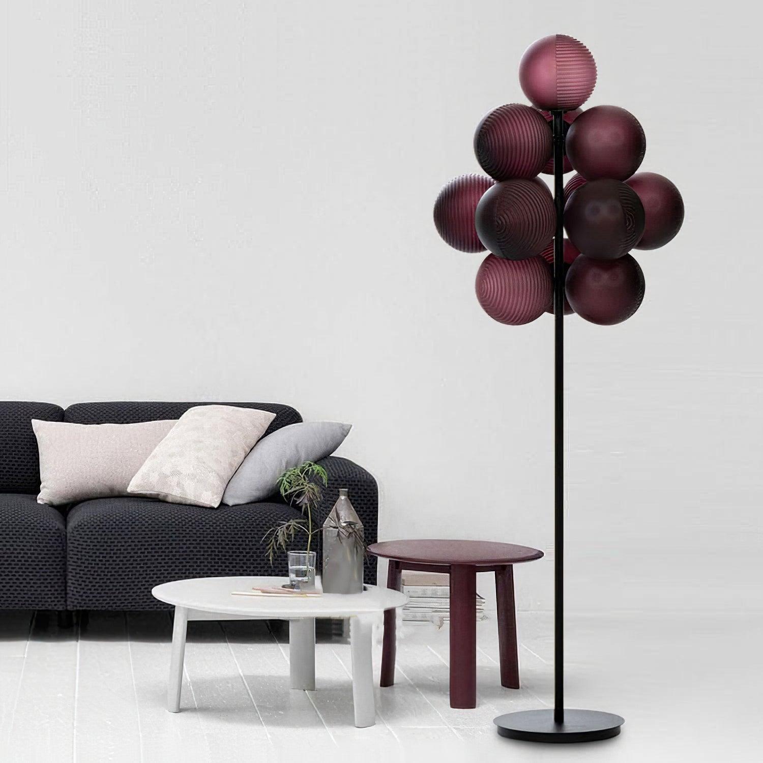 Nyrain Glass Artistic Floor Lamp
