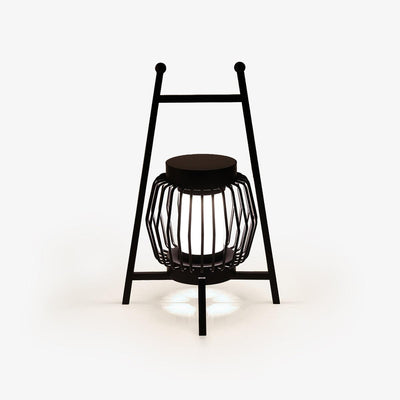 Vithair Oriental Wooden Outdoor Floor Lamp