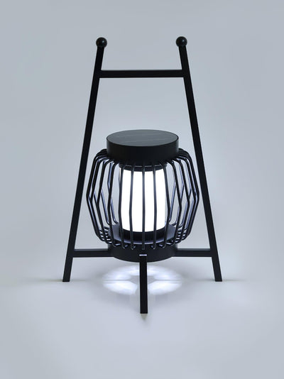 Vithair Oriental Wooden Outdoor Floor Lamp
