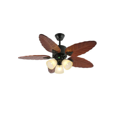 Palmoré Wood Leaves Ceiling Fan Light