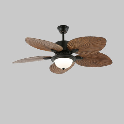 Alora Tropical Wood Ceiling Fan Light - Neutral Decor