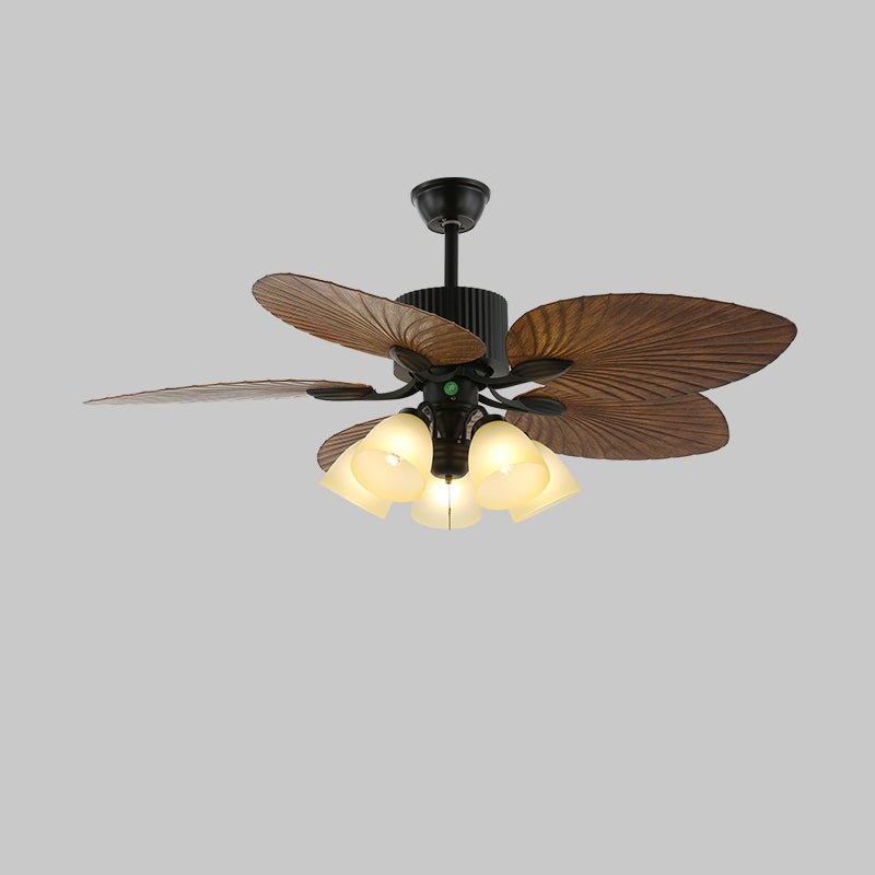 Alora Tropical Wood Ceiling Fan Light - Neutral Decor