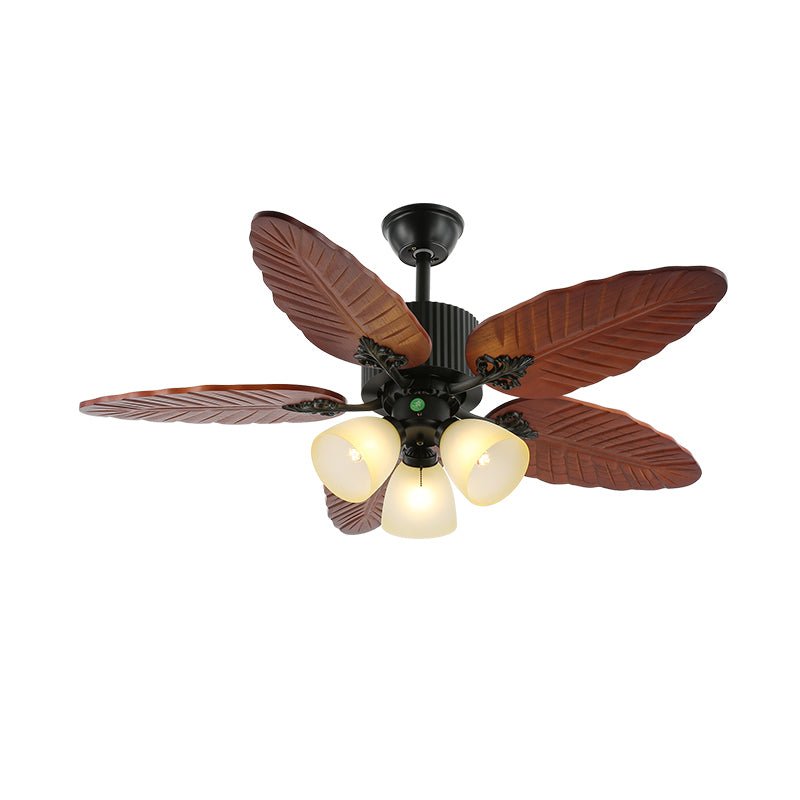Palmoré Wood Leaves Ceiling Fan Light