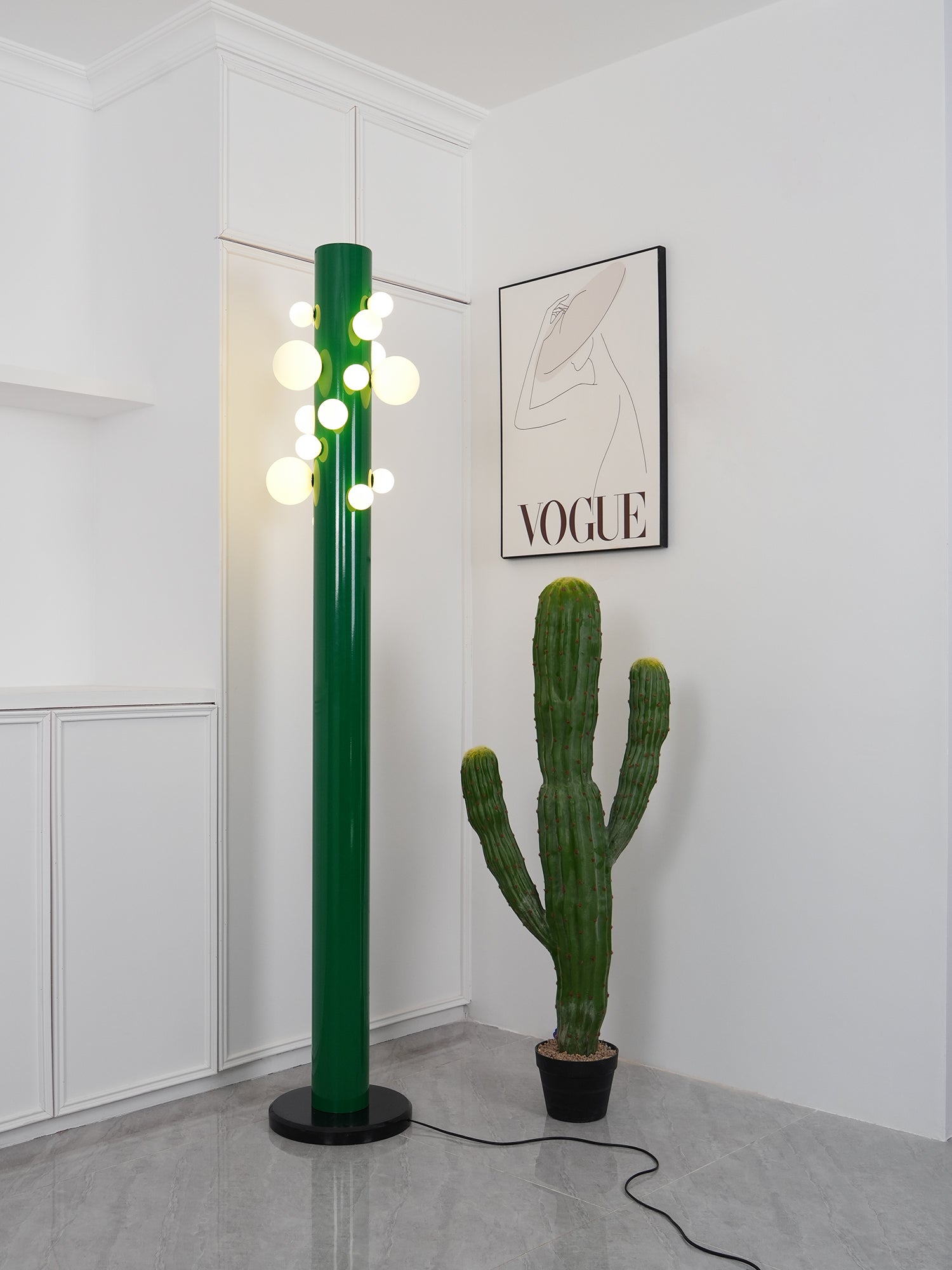 Ortaliel Marble Floor Lamp
