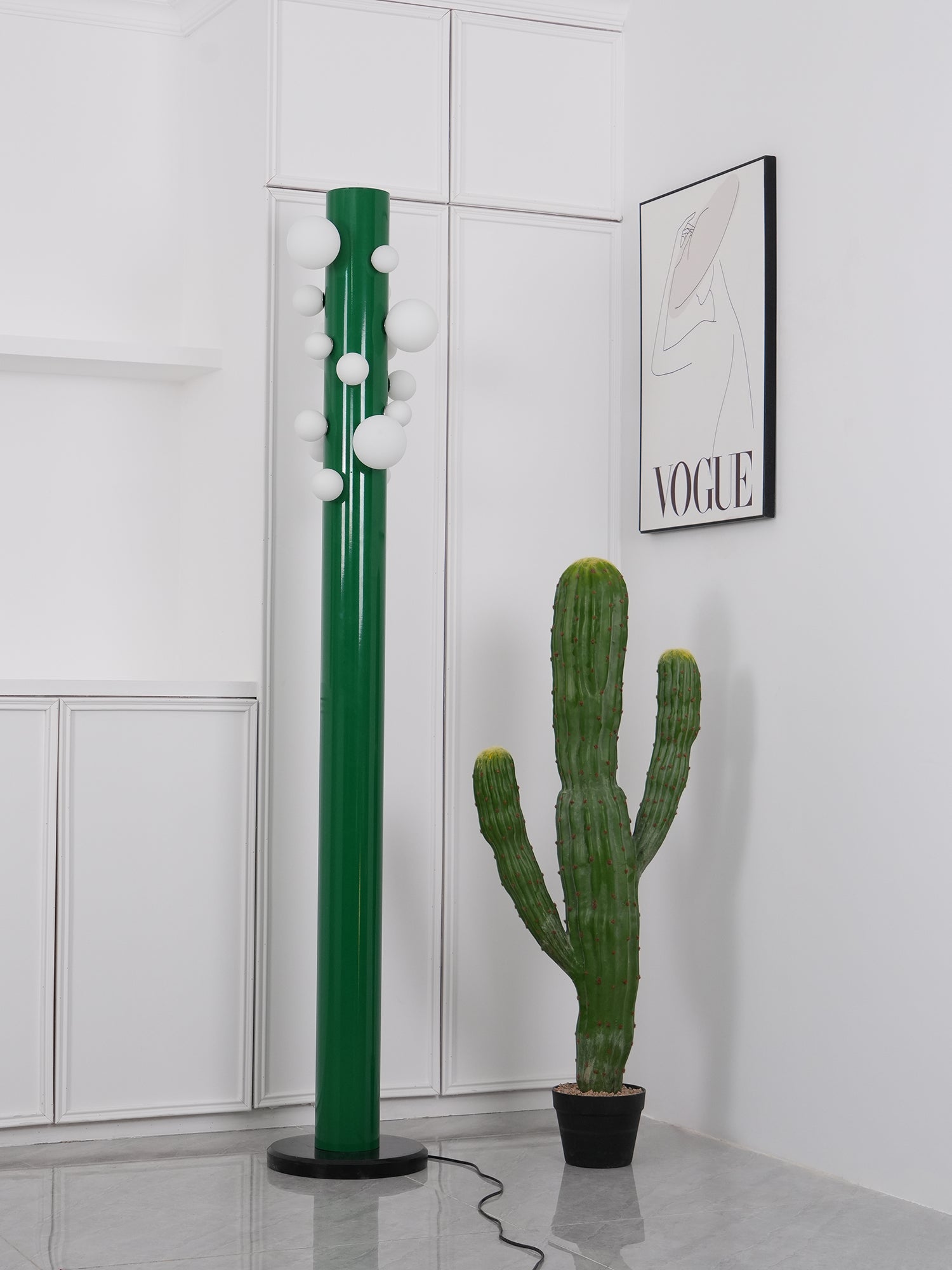 Ortaliel Marble Floor Lamp