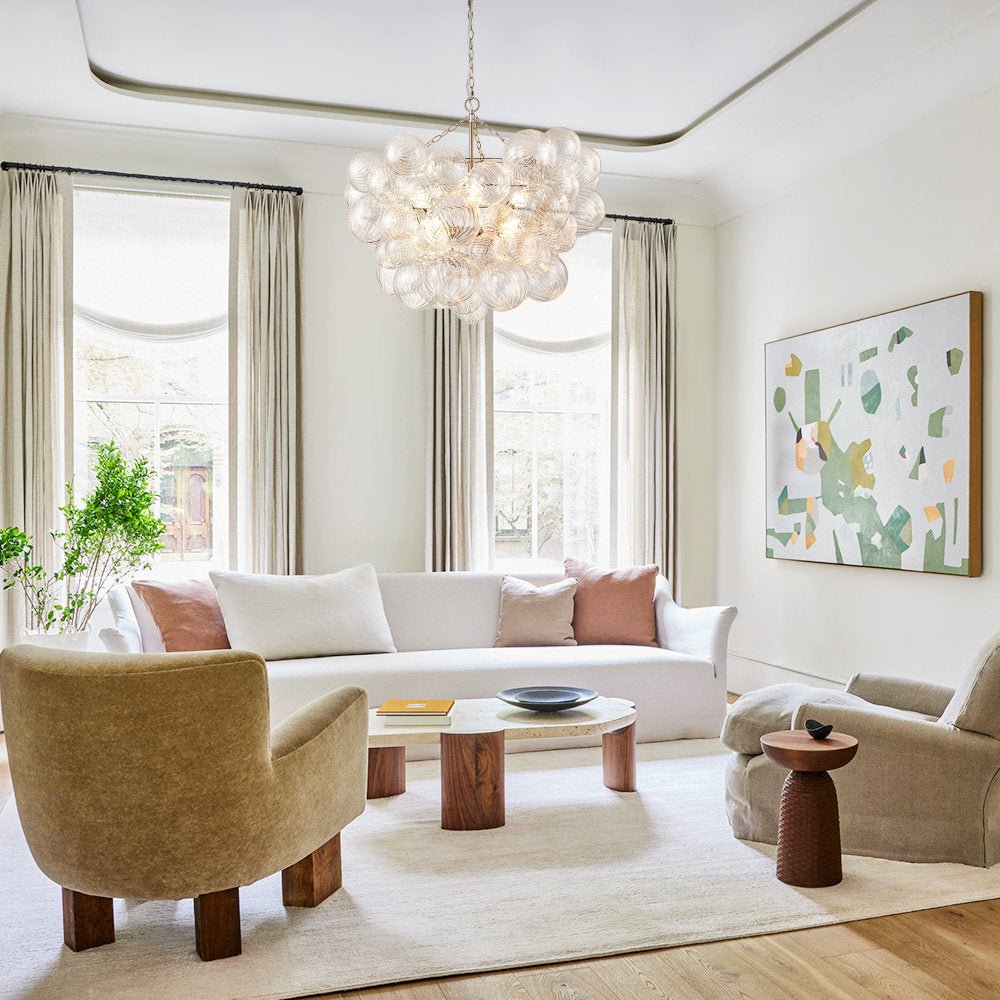 Aurora Chandelier Glass Ball Bubble Modern - Neutral Decor