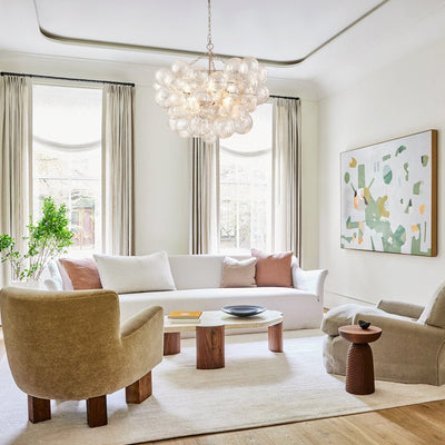 Aurora Chandelier Glass Ball Bubble Modern - Neutral Decor