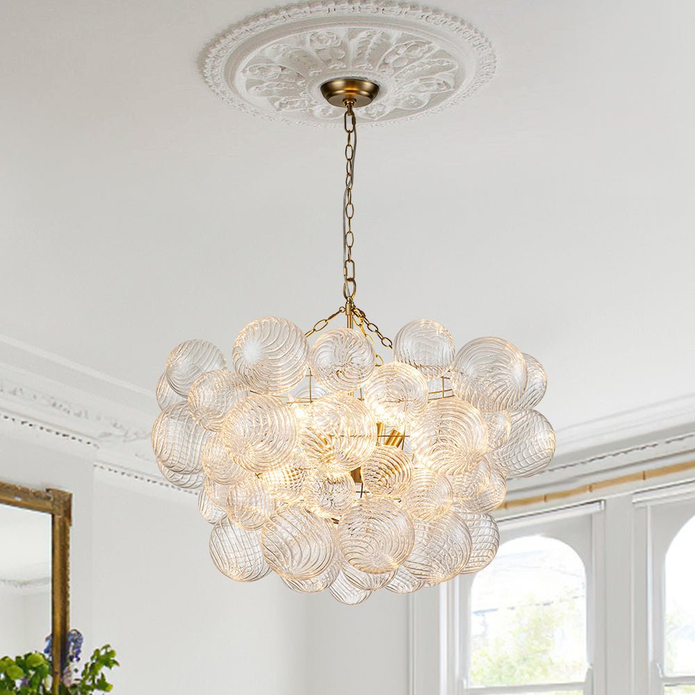 Aurora Chandelier Glass Ball Bubble Modern - Neutral Decor