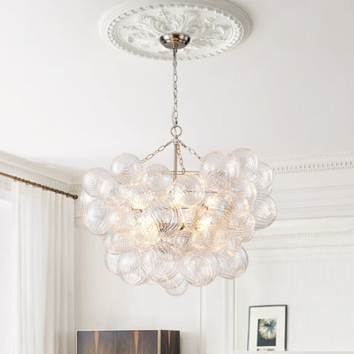 Aurora Chandelier Glass Ball Bubble Modern - Neutral Decor