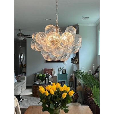 Aurora Chandelier Glass Ball Bubble Modern - Neutral Decor