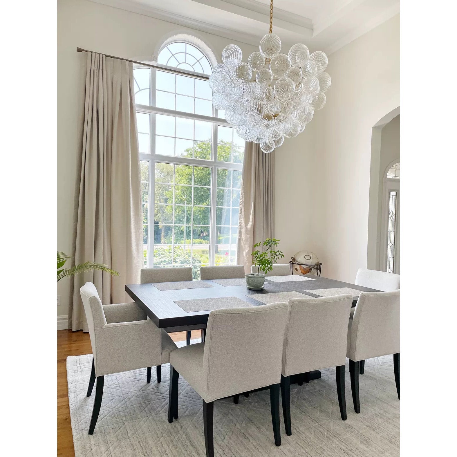Aurora Chandelier Glass Ball Bubble Modern - Neutral Decor
