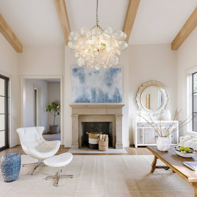 Aurora Chandelier Glass Ball Bubble Modern - Neutral Decor
