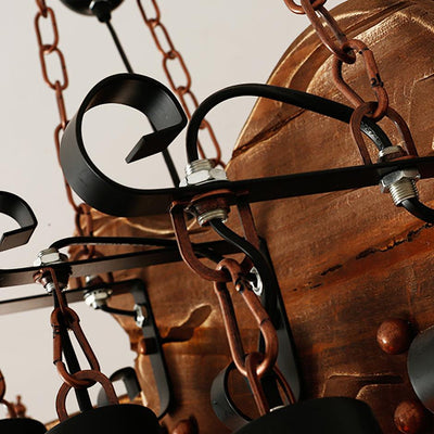Elvisette Pendant Lamp Guitar Rustic Wood Vintage