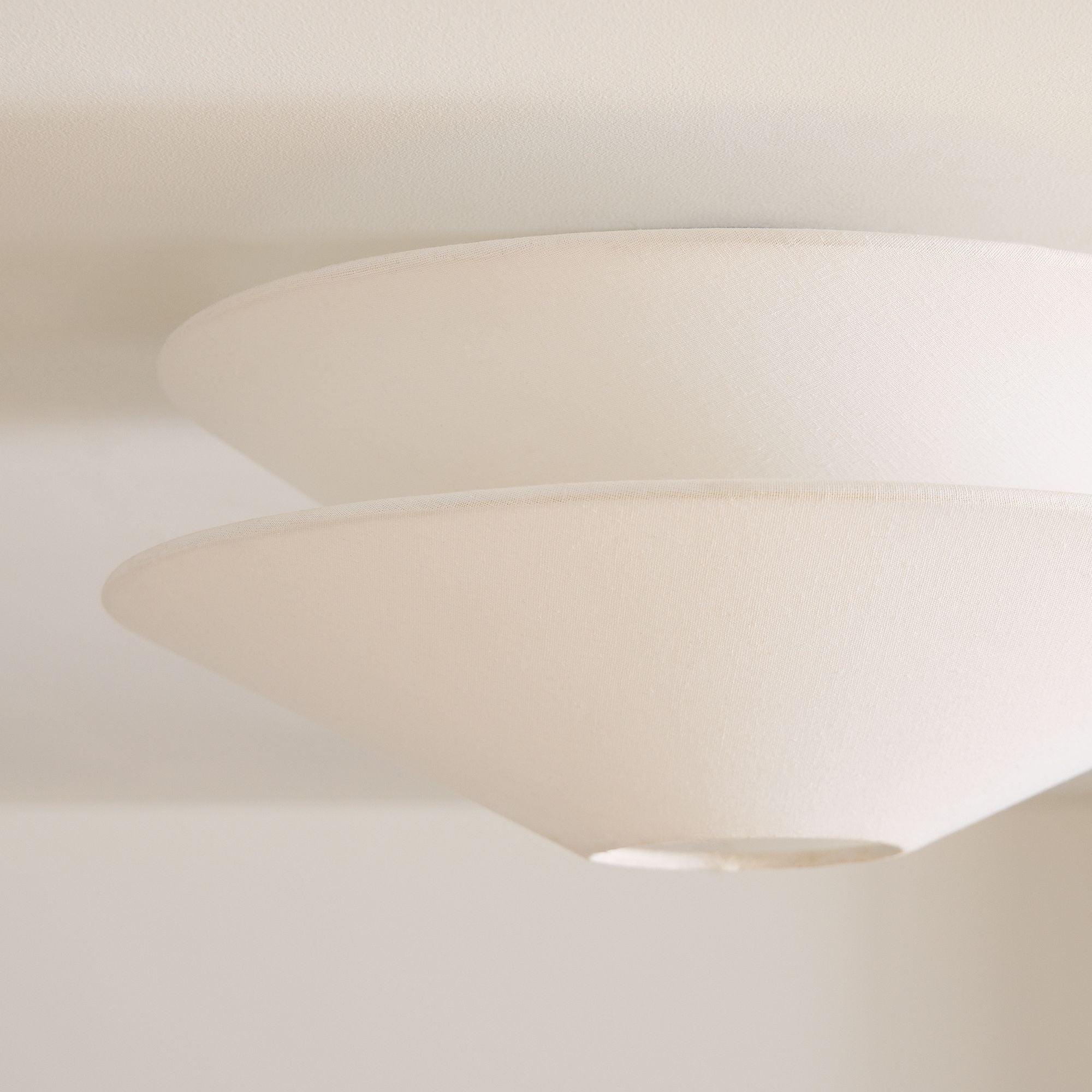 Ealo Nordic Art Fabric Flushmount Ceiling Light