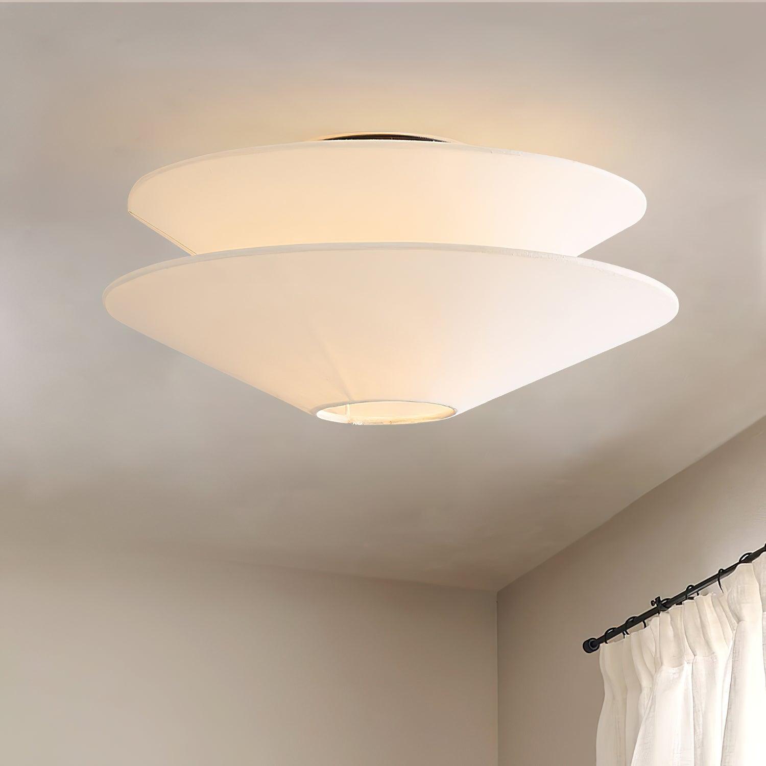 Ealo Nordic Art Fabric Flushmount Ceiling Light