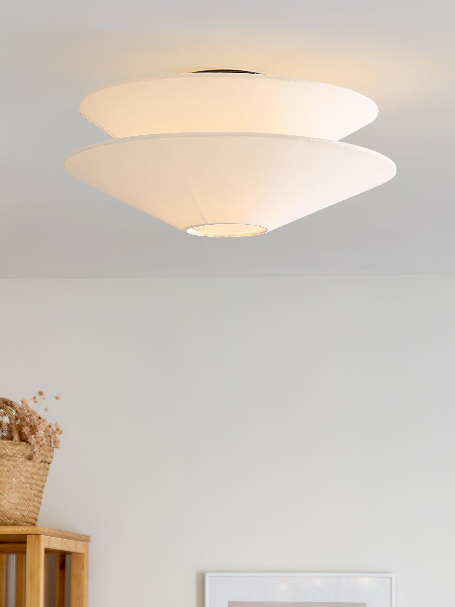 Ealo Nordic Art Fabric Flushmount Ceiling Light