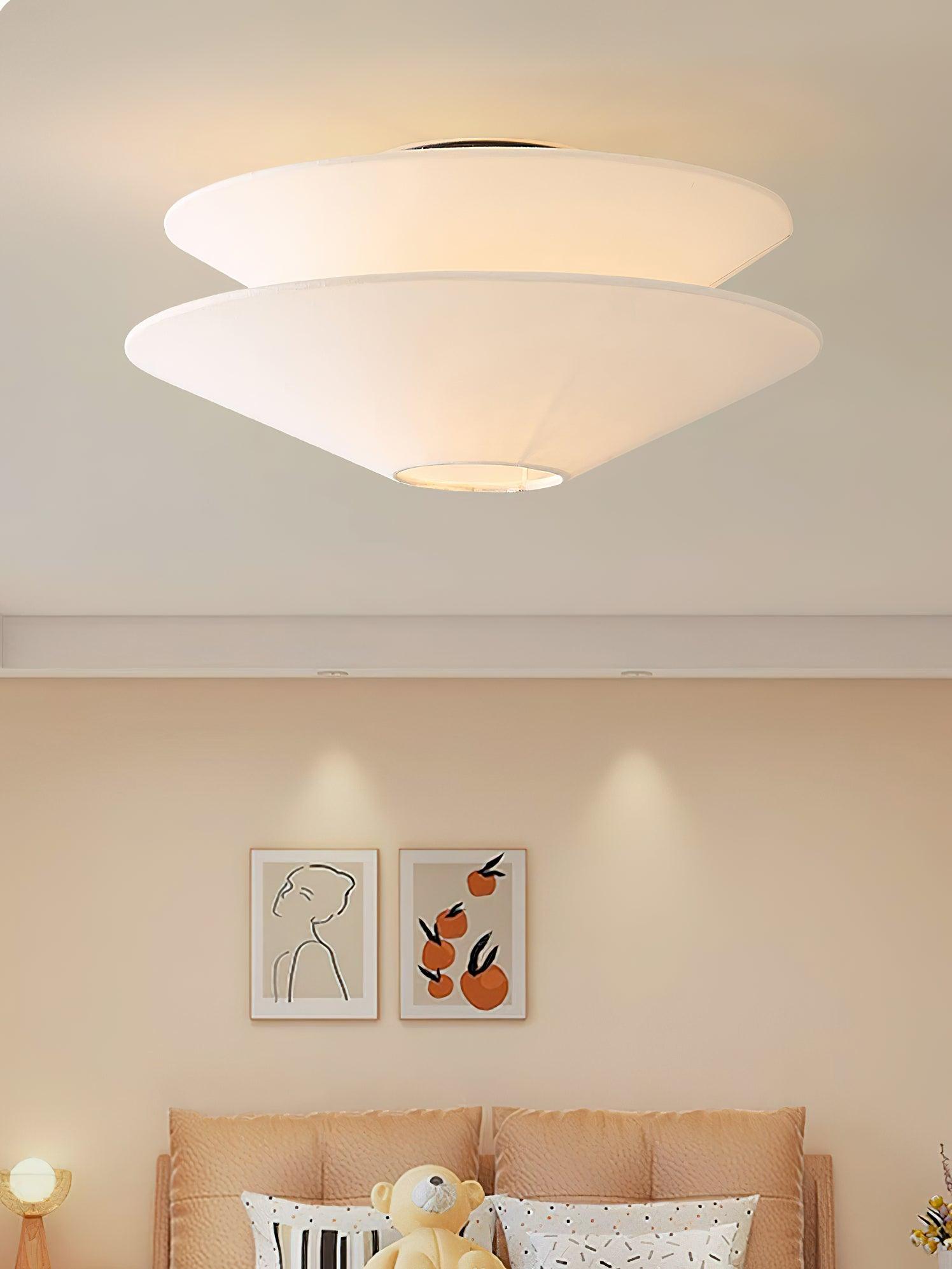 Ealo Nordic Art Fabric Flushmount Ceiling Light