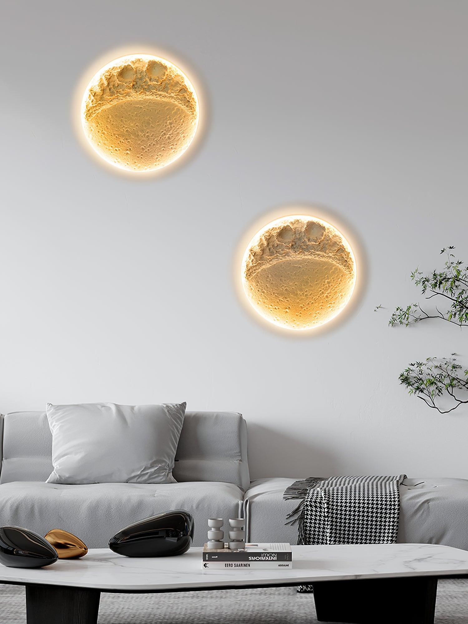 Elaisaine Wall Lamp Gypsum Moon