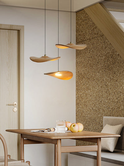 Lowenstone Wood Blade Chandelier