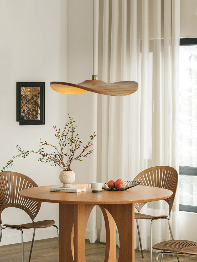 Lowenstone Wood Blade Chandelier