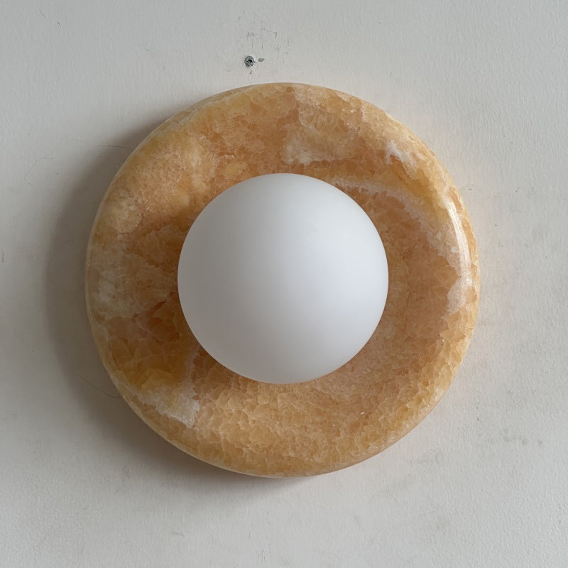 Renisenne Yellow Onyx Sconce