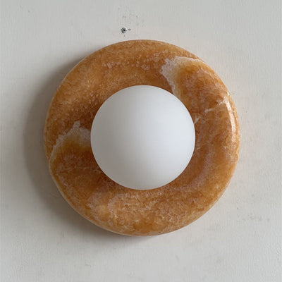 Renisenne Yellow Onyx Sconce