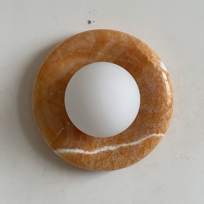 Renisenne Yellow Onyx Sconce
