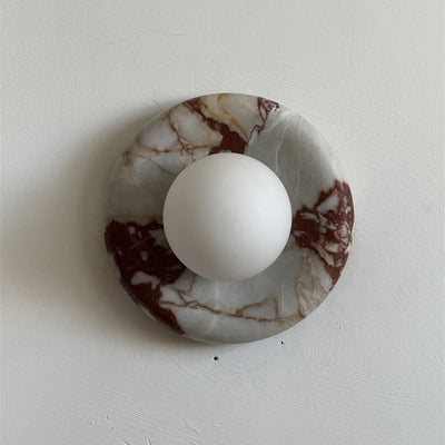 Westley Red Marble Indoor Wall Light