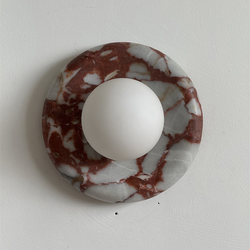 Westley Red Marble Indoor Wall Light