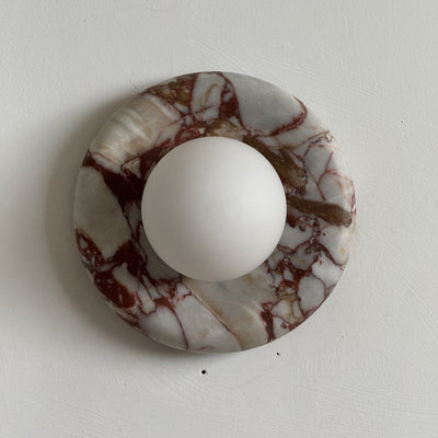 Westley Red Marble Indoor Wall Light