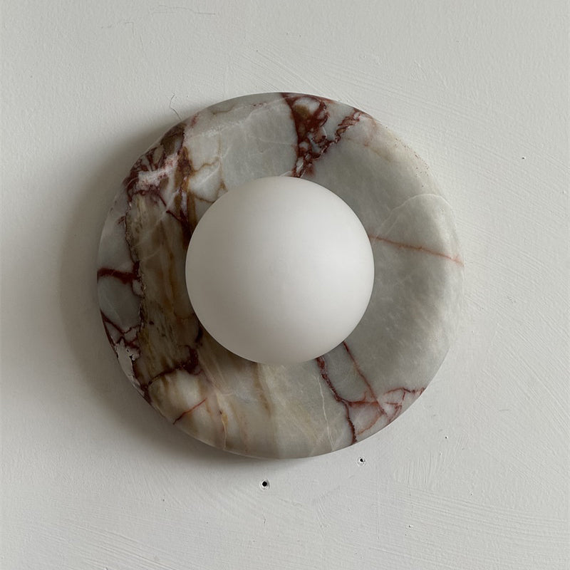 Westley Red Marble Indoor Wall Light