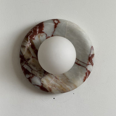 Westley Red Marble Indoor Wall Light