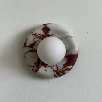 Westley Red Marble Indoor Wall Light