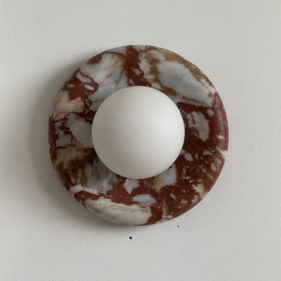 Westley Red Marble Indoor Wall Light