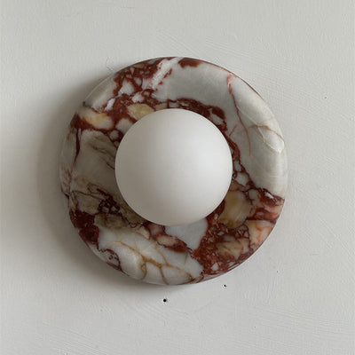 Westley Red Marble Indoor Wall Light