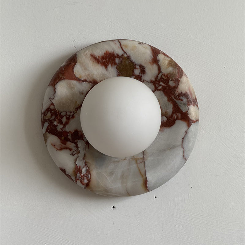 Westley Red Marble Indoor Wall Light