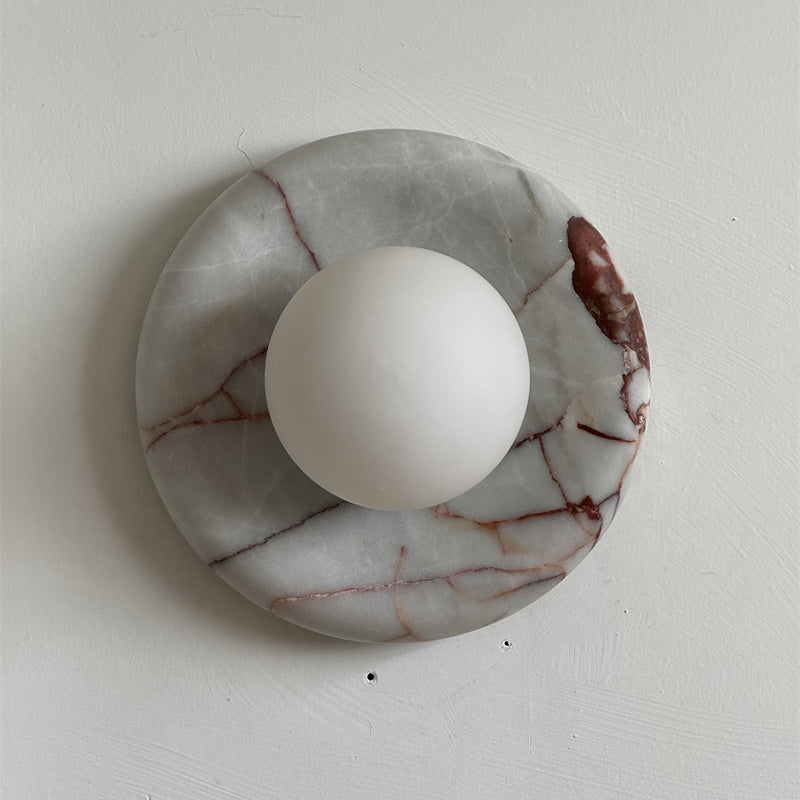 Westley Red Marble Indoor Wall Light