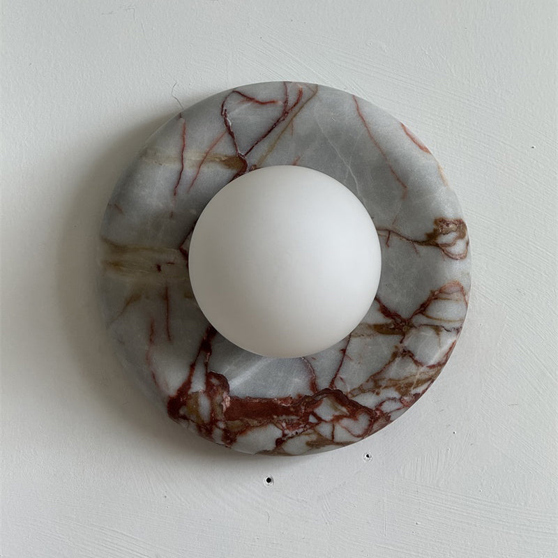 Westley Red Marble Indoor Wall Light