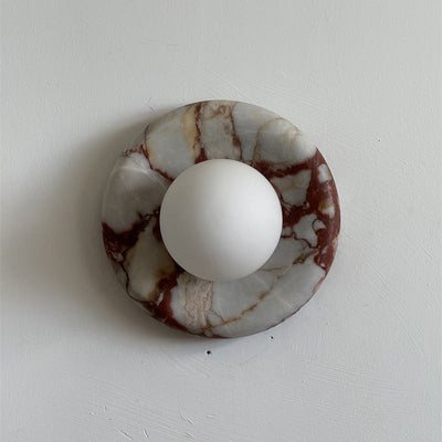 Westley Red Marble Indoor Wall Light