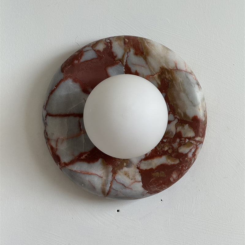 Westley Red Marble Indoor Wall Light