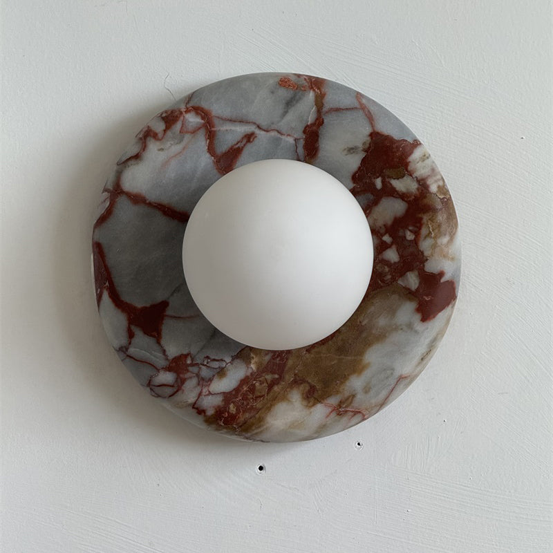 Westley Red Marble Indoor Wall Light