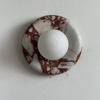 Westley Red Marble Indoor Wall Light