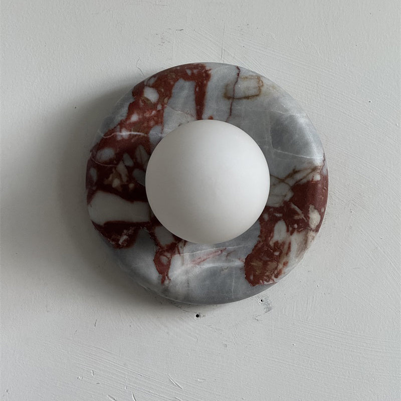 Westley Red Marble Indoor Wall Light
