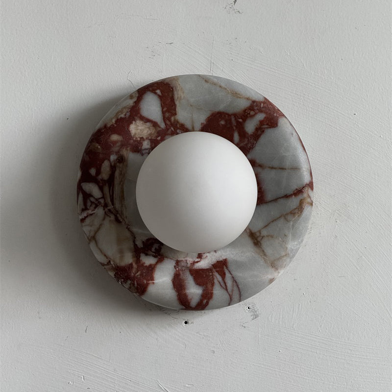 Westley Red Marble Indoor Wall Light