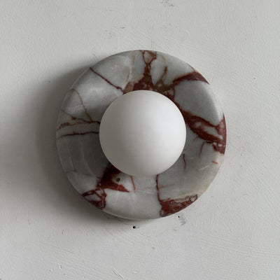 Westley Red Marble Indoor Wall Light