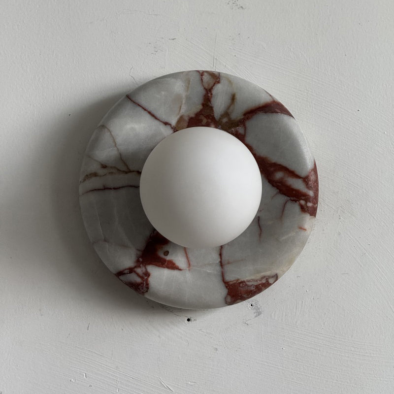 Westley Red Marble Indoor Wall Light